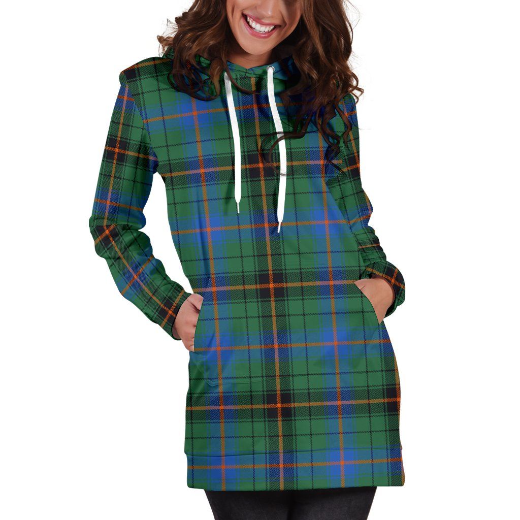 Davidson Ancient Tartan Plaid Hoodie Dress