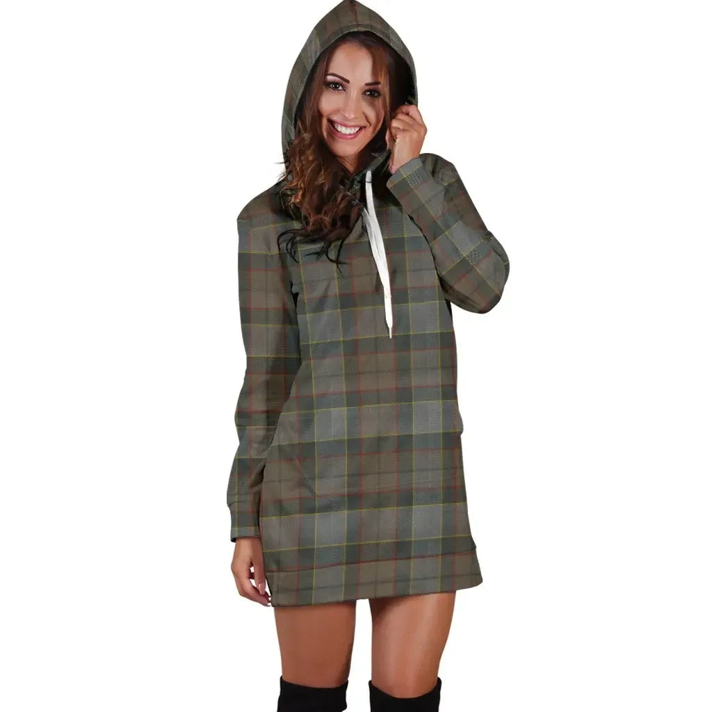Outlander Fraser Tartan Plaid Hoodie Dress