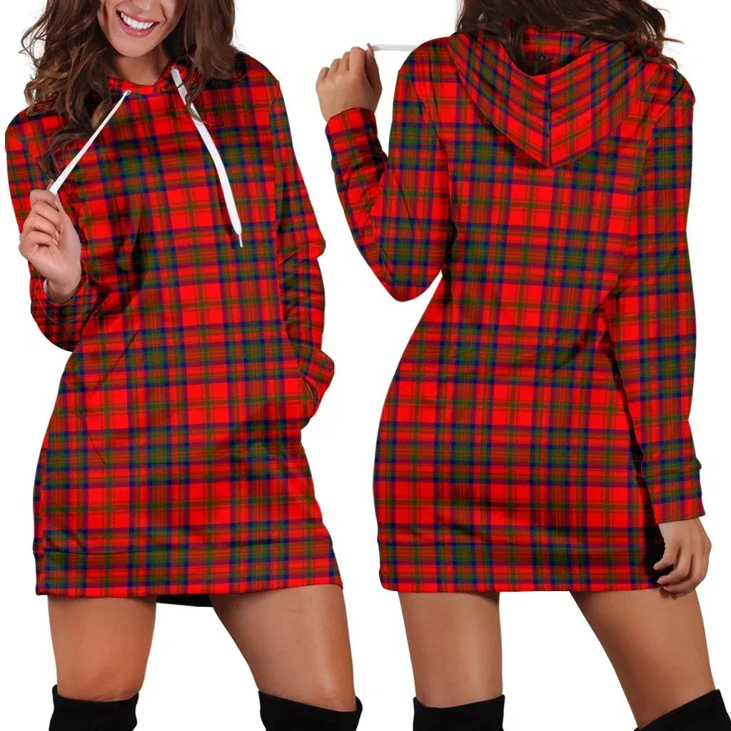 Matheson Modern Tartan Plaid Hoodie Dress