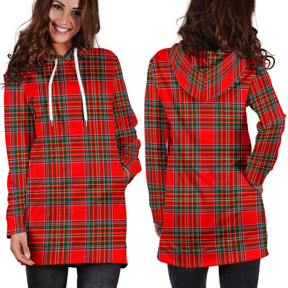 MacBean Modern Tartan Plaid Hoodie Dress