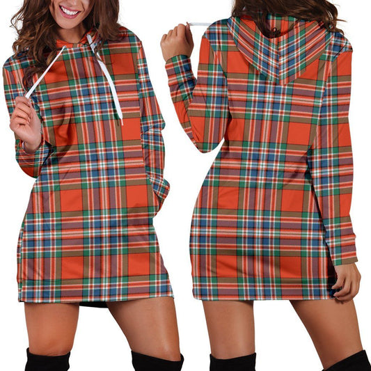 MacFarlane Ancient Tartan Plaid Hoodie Dress