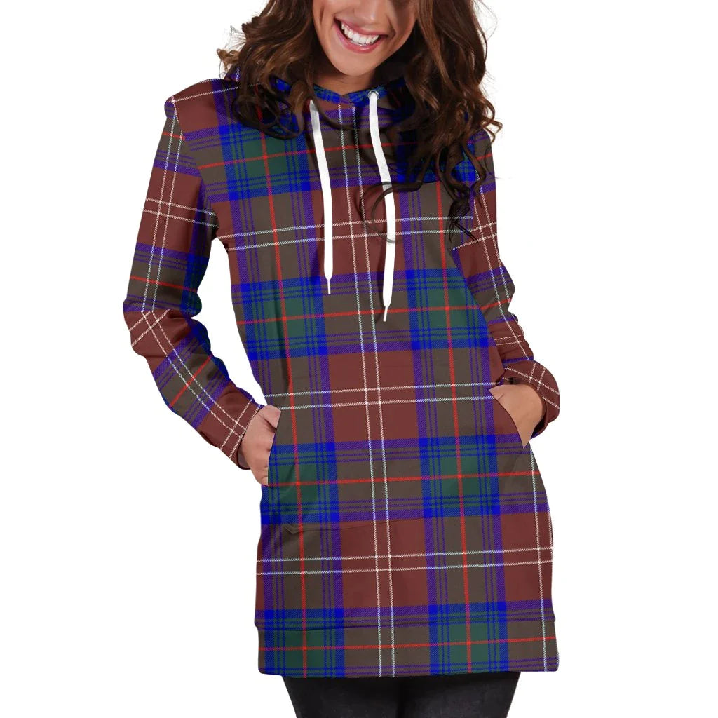 Chisholm Hunting Modern Tartan Plaid Hoodie Dress