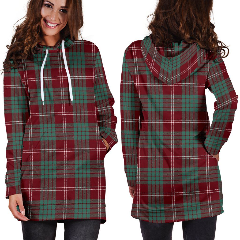 Crawford Modern Tartan Plaid Hoodie Dress