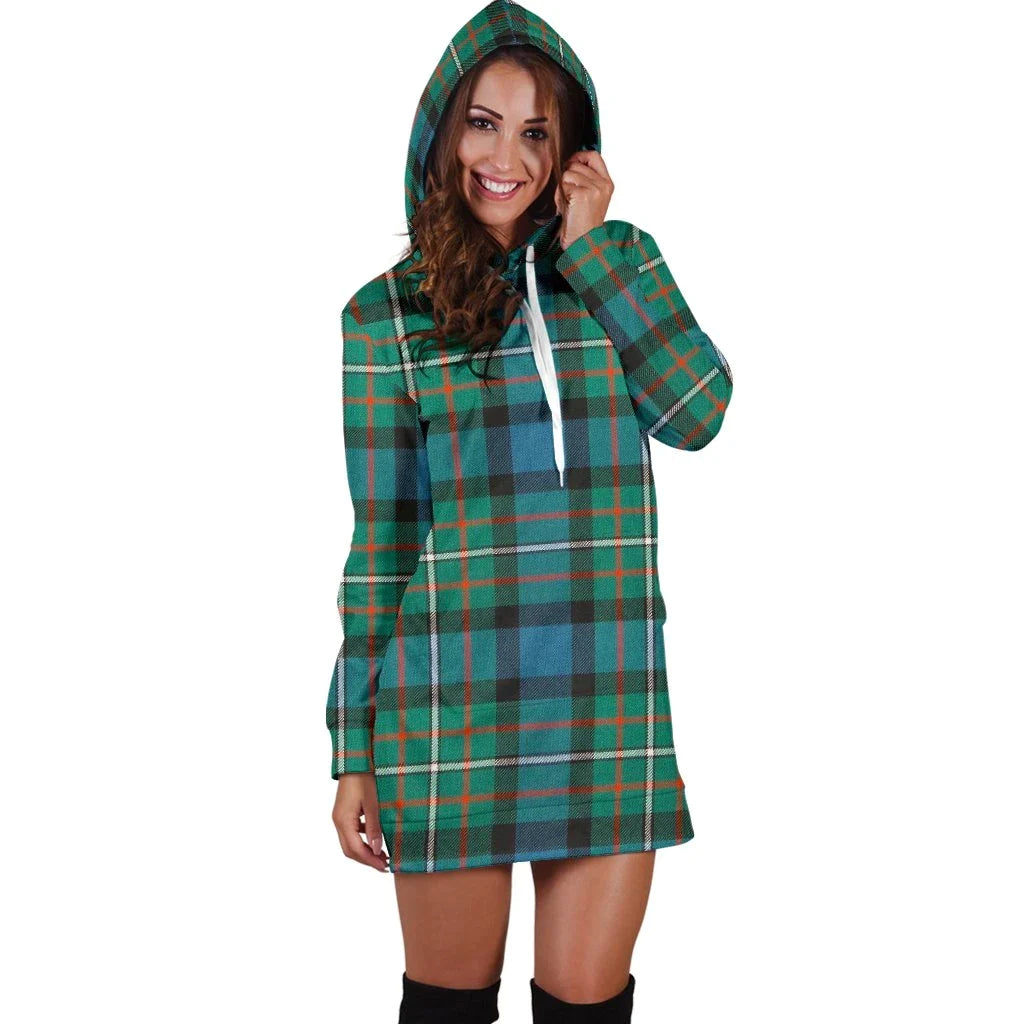 Ferguson Ancient Tartan Plaid Hoodie Dress