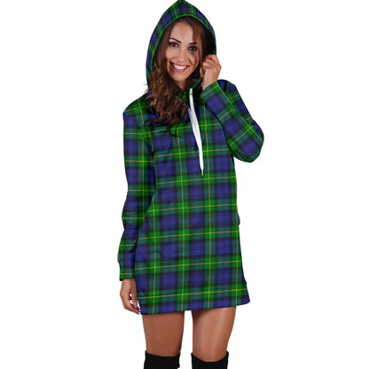 Gordon Modern Tartan Plaid Hoodie Dress