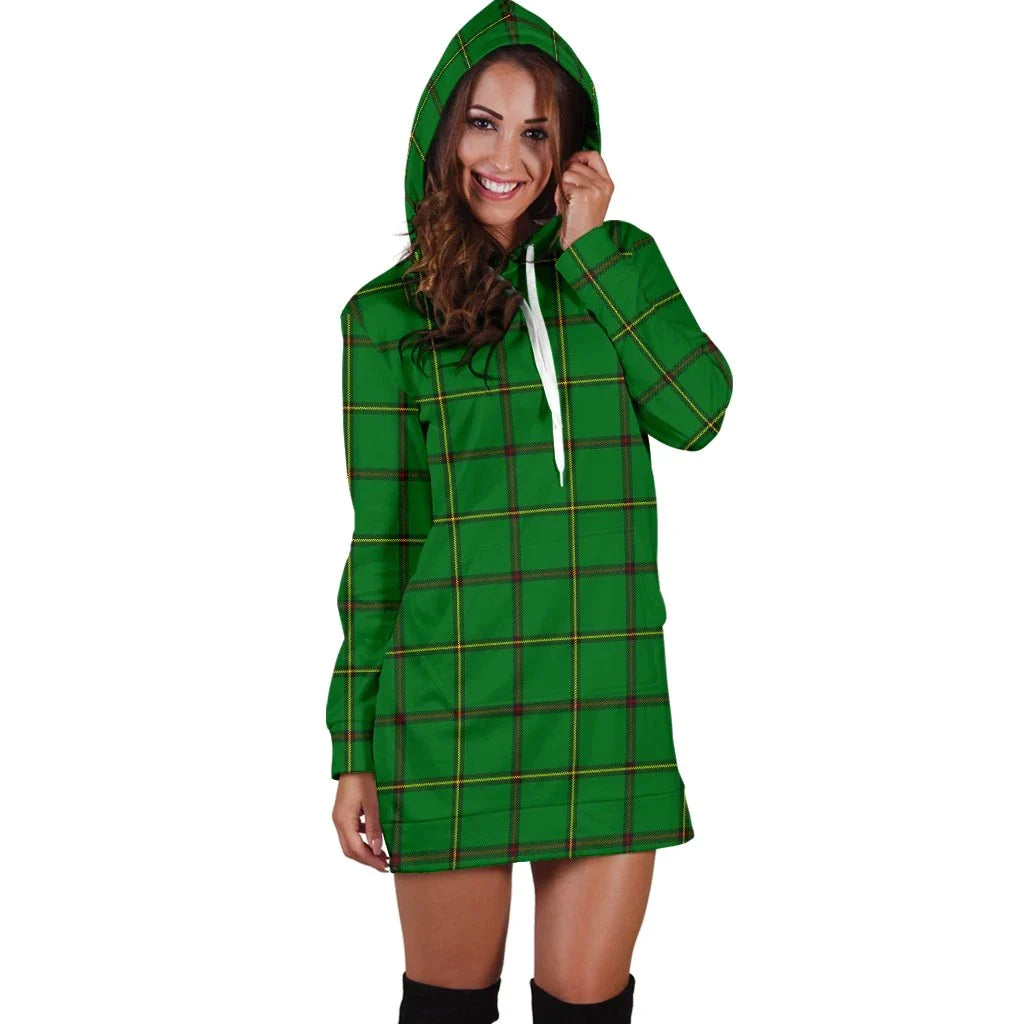 Don (Tribe-of-Mar) Tartan Plaid Hoodie Dress