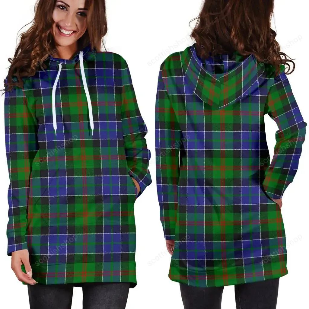 Paterson Tartan Plaid Hoodie Dress