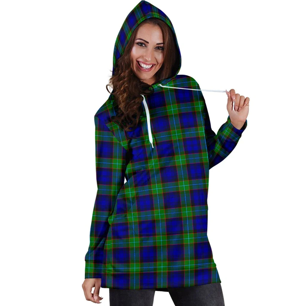 Sempill Modern Tartan Plaid Hoodie Dress