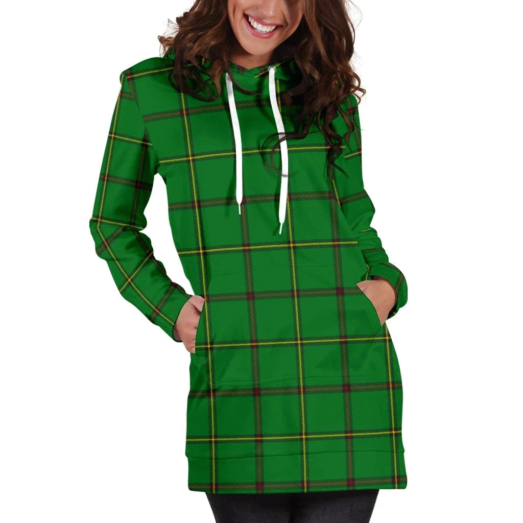 Don (Tribe-of-Mar) Tartan Plaid Hoodie Dress