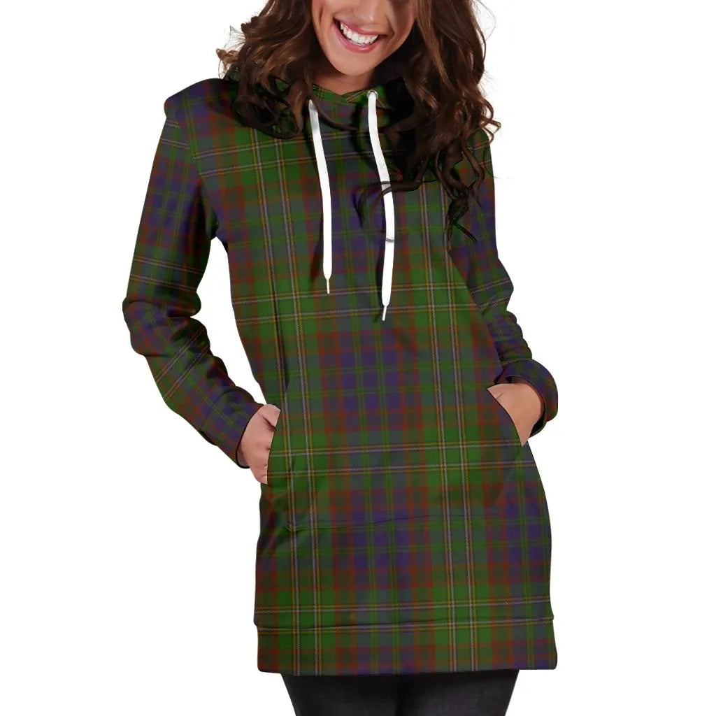 Cunningham Hunting Modern Tartan Plaid Hoodie Dress