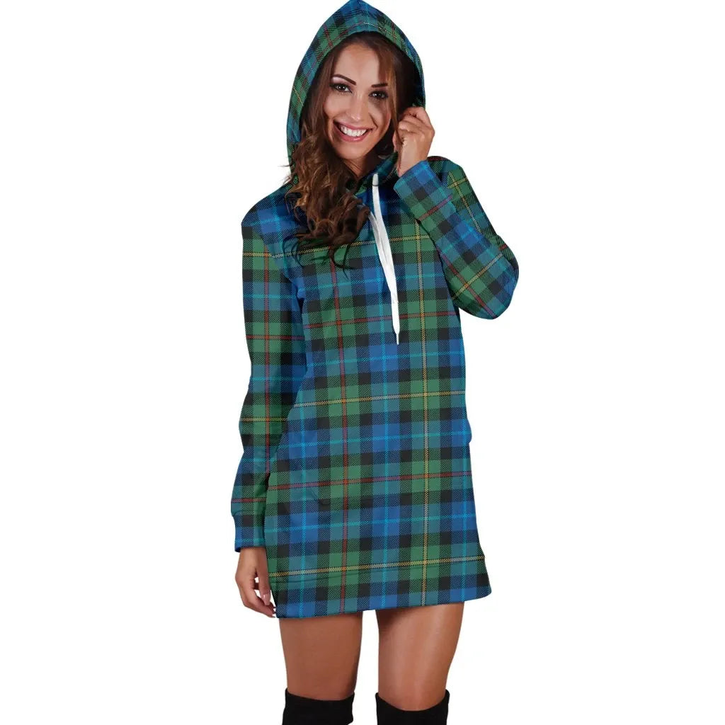 Smith Ancient Tartan Plaid Hoodie Dress