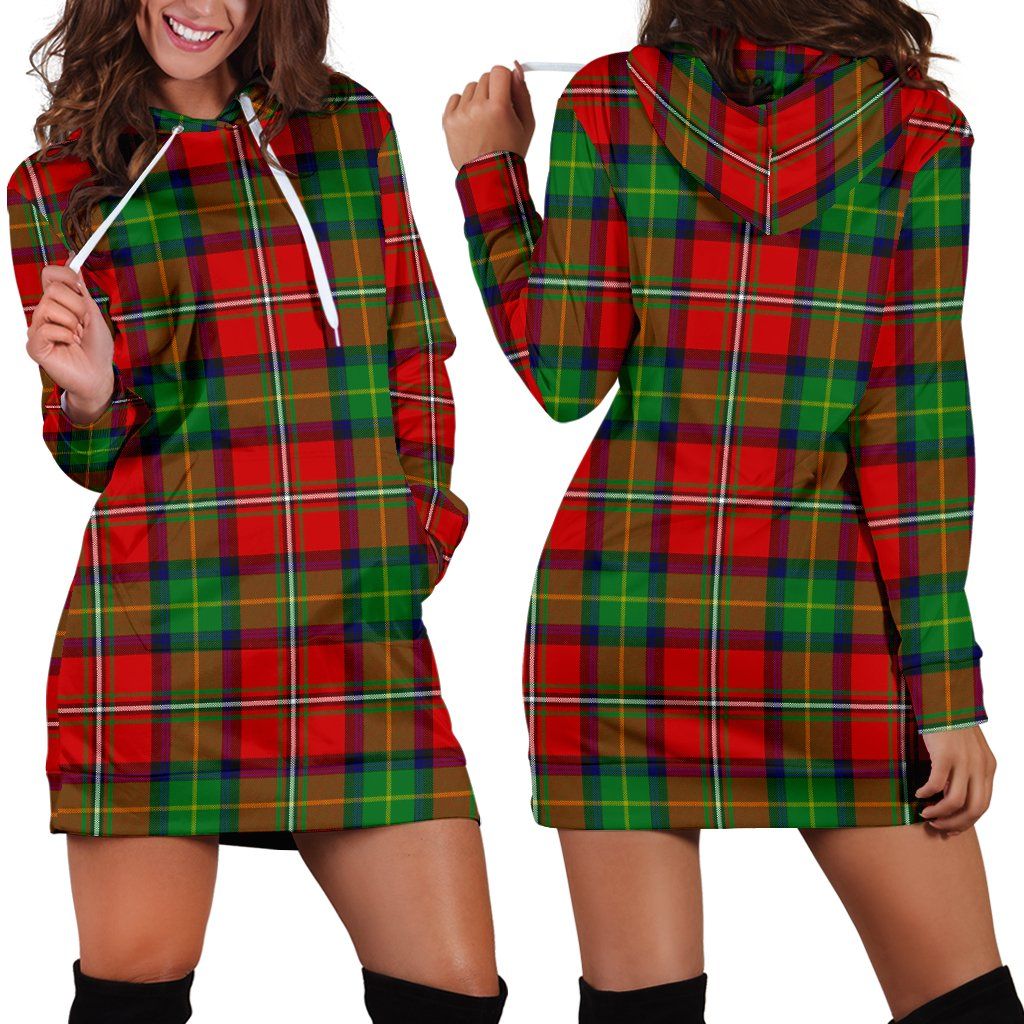 Boyd Modern Tartan Plaid Hoodie Dress