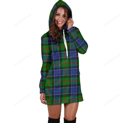 Paterson Tartan Plaid Hoodie Dress