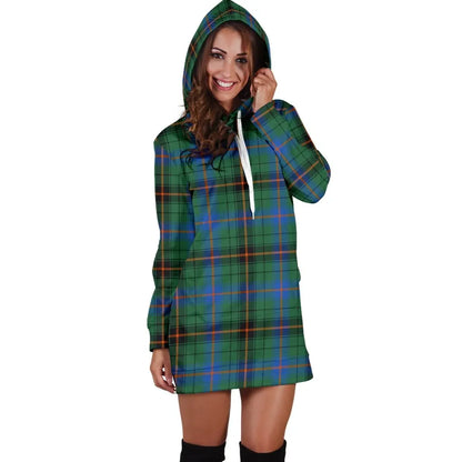 Davidson Ancient Tartan Plaid Hoodie Dress