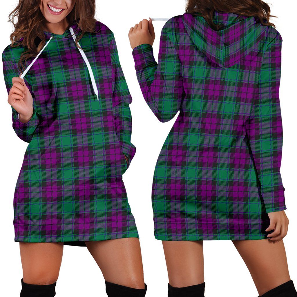 Hoodie Dress, MacArthur Milton Tartan Plaid Hoodie Dress