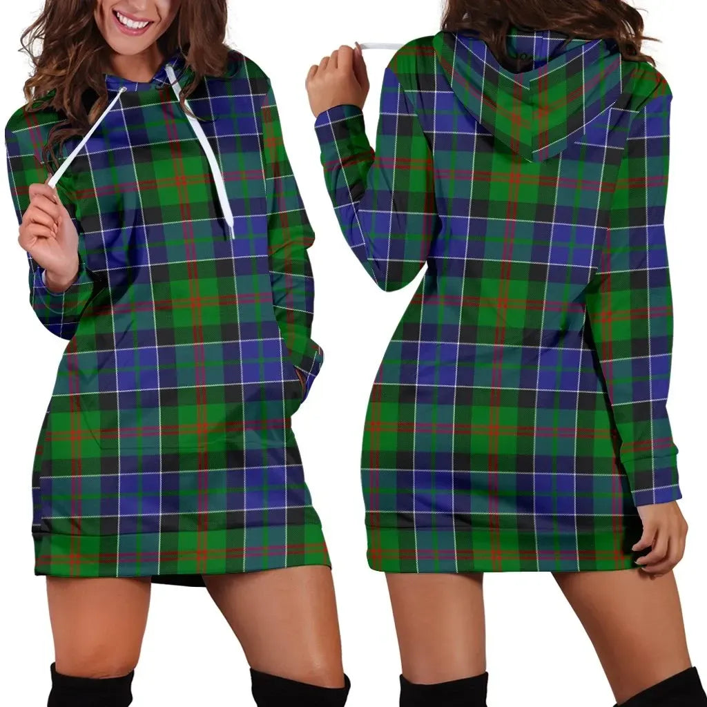 Paterson Tartan Plaid Hoodie Dress