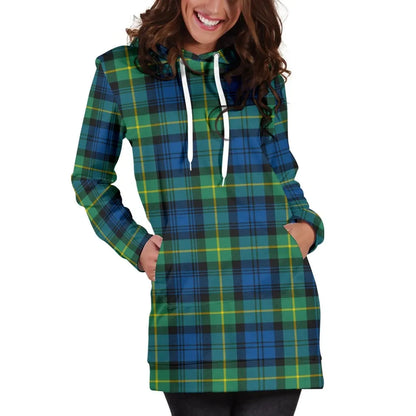 Gordon Ancient Tartan Plaid Hoodie Dress