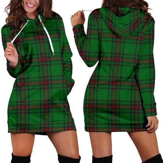 Fife District Tartan Plaid Hoodie Dress