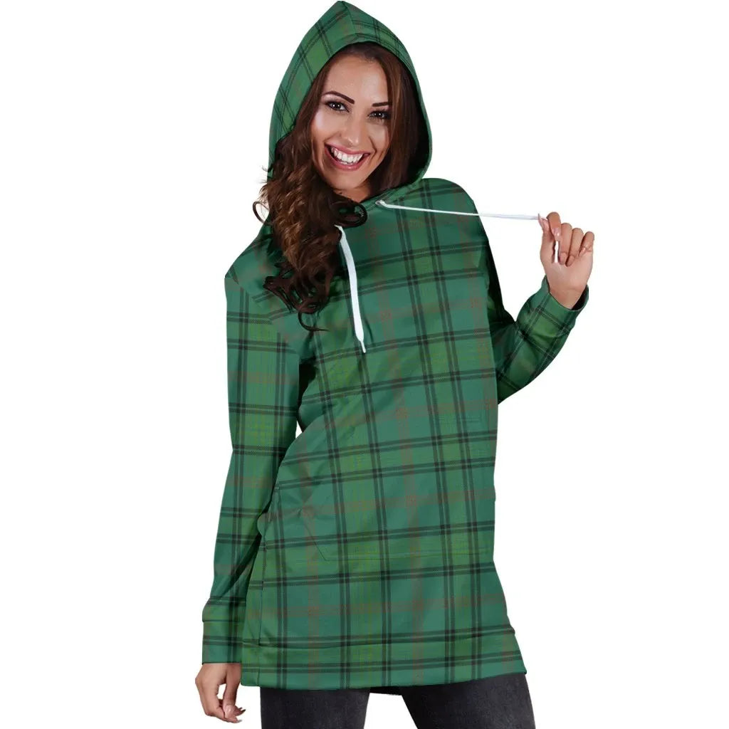 Ross Hunting Ancient Tartan Plaid Hoodie Dress