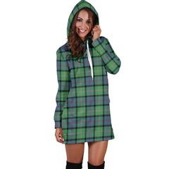 MacThomas Ancient Tartan Plaid Hoodie Dress