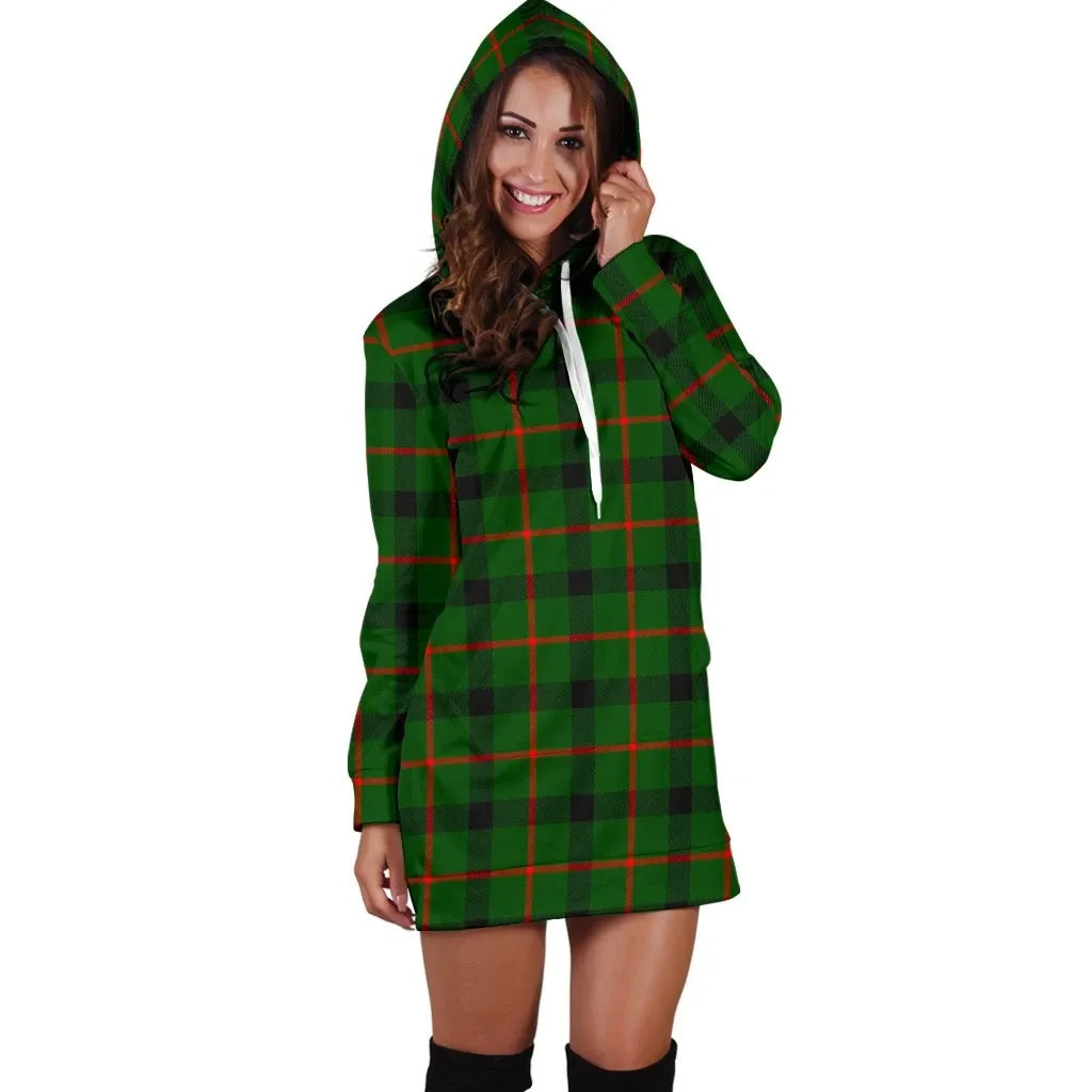 Kincaid Modern Tartan Plaid Hoodie Dress