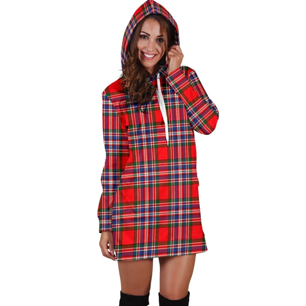 MacFarlane Modern Tartan Plaid Hoodie Dress