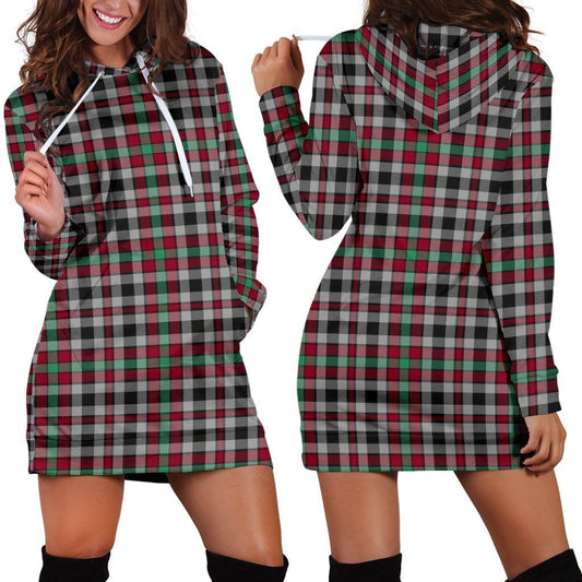 Borthwick Ancient Tartan Plaid Hoodie Dress