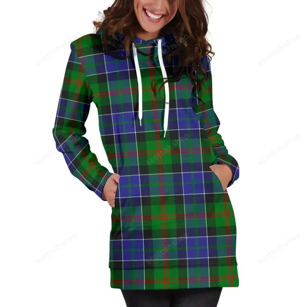 Paterson Tartan Plaid Hoodie Dress