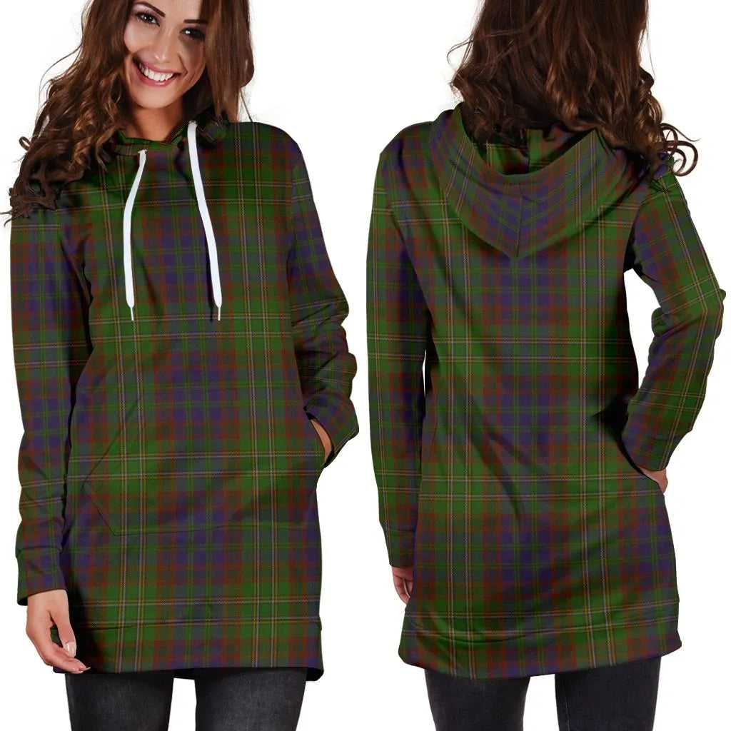 Cunningham Hunting Modern Tartan Plaid Hoodie Dress