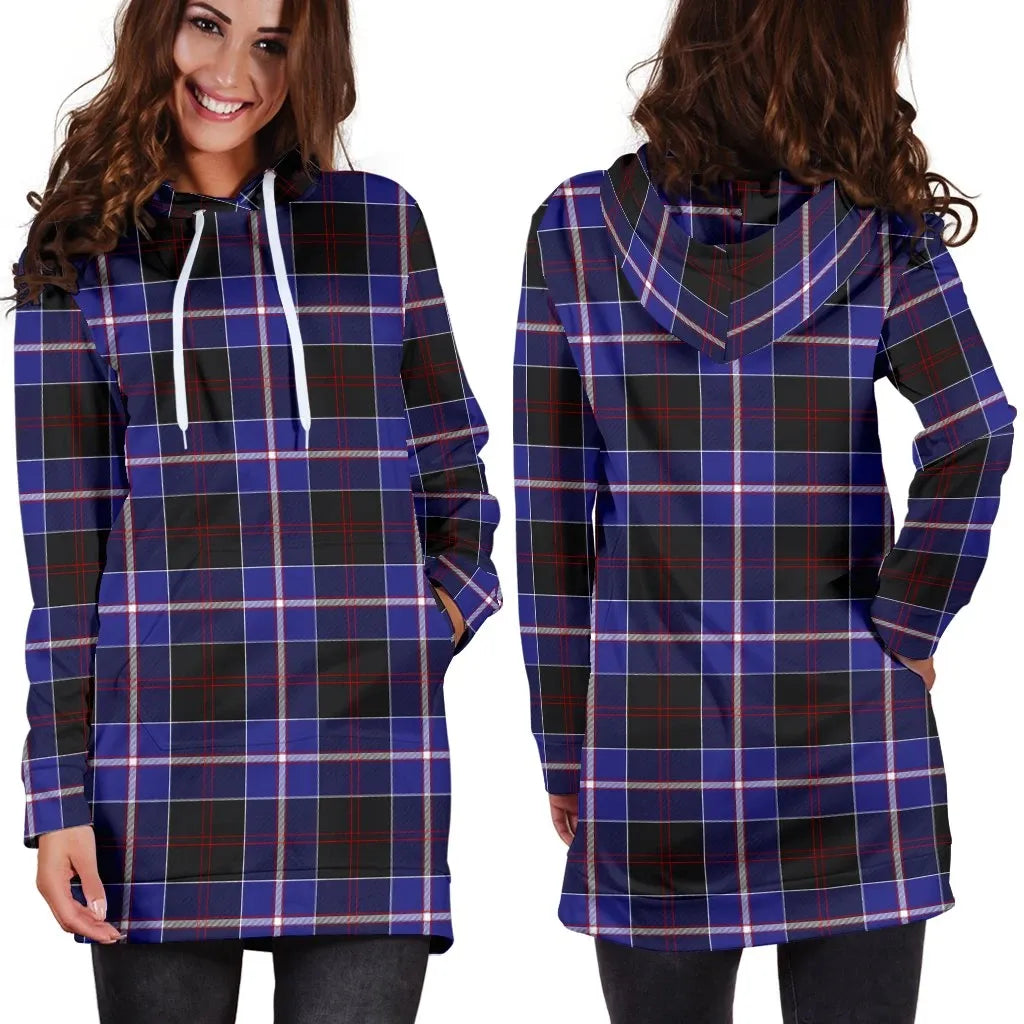 Dunlop Modern Tartan Plaid Hoodie Dress