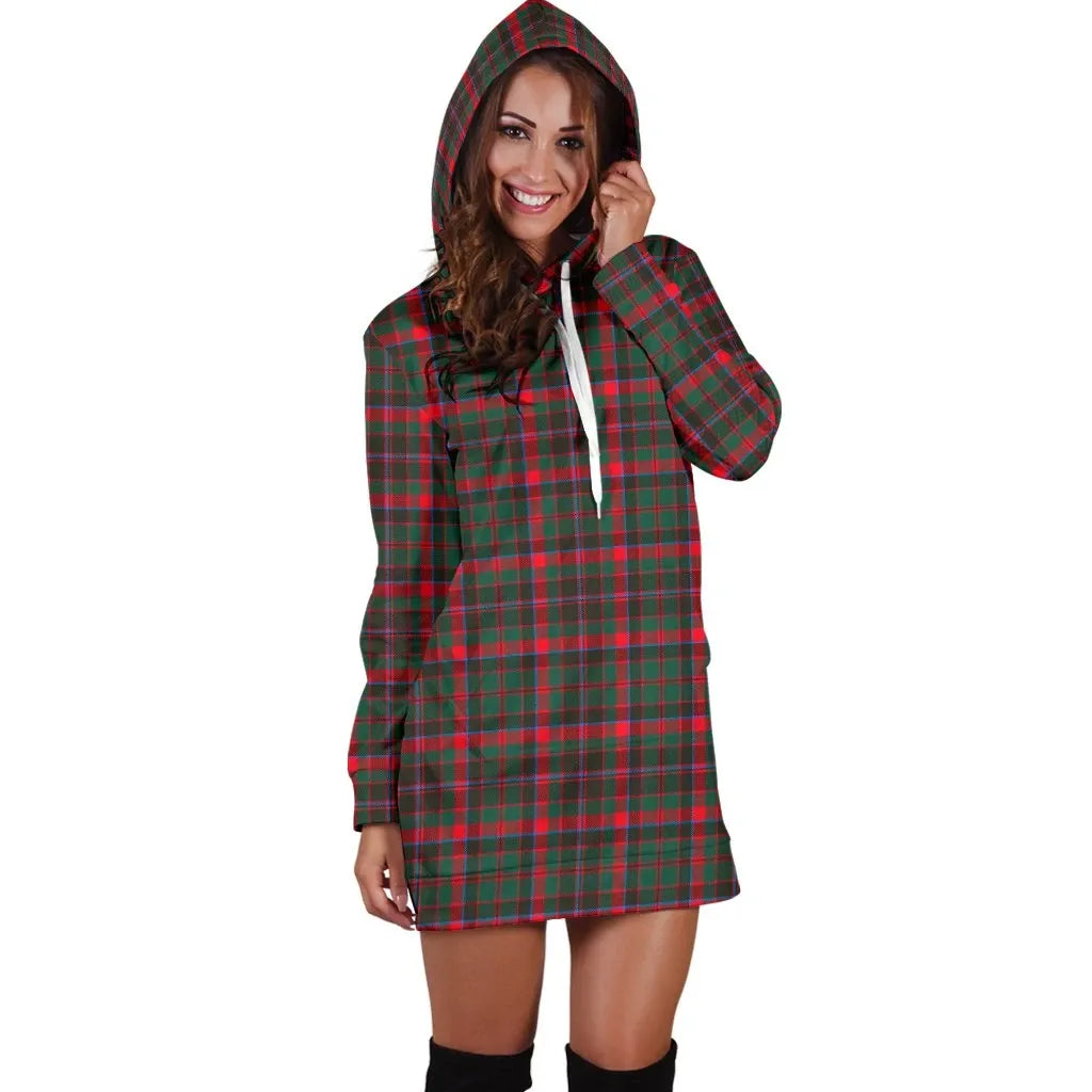 Cumming Hunting Modern Tartan Plaid Hoodie Dress