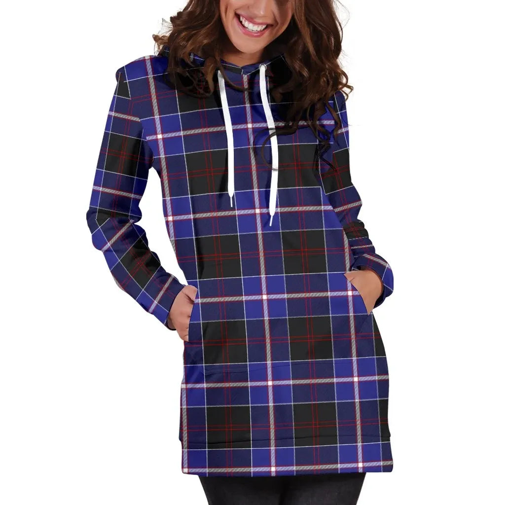 Dunlop Modern Tartan Plaid Hoodie Dress