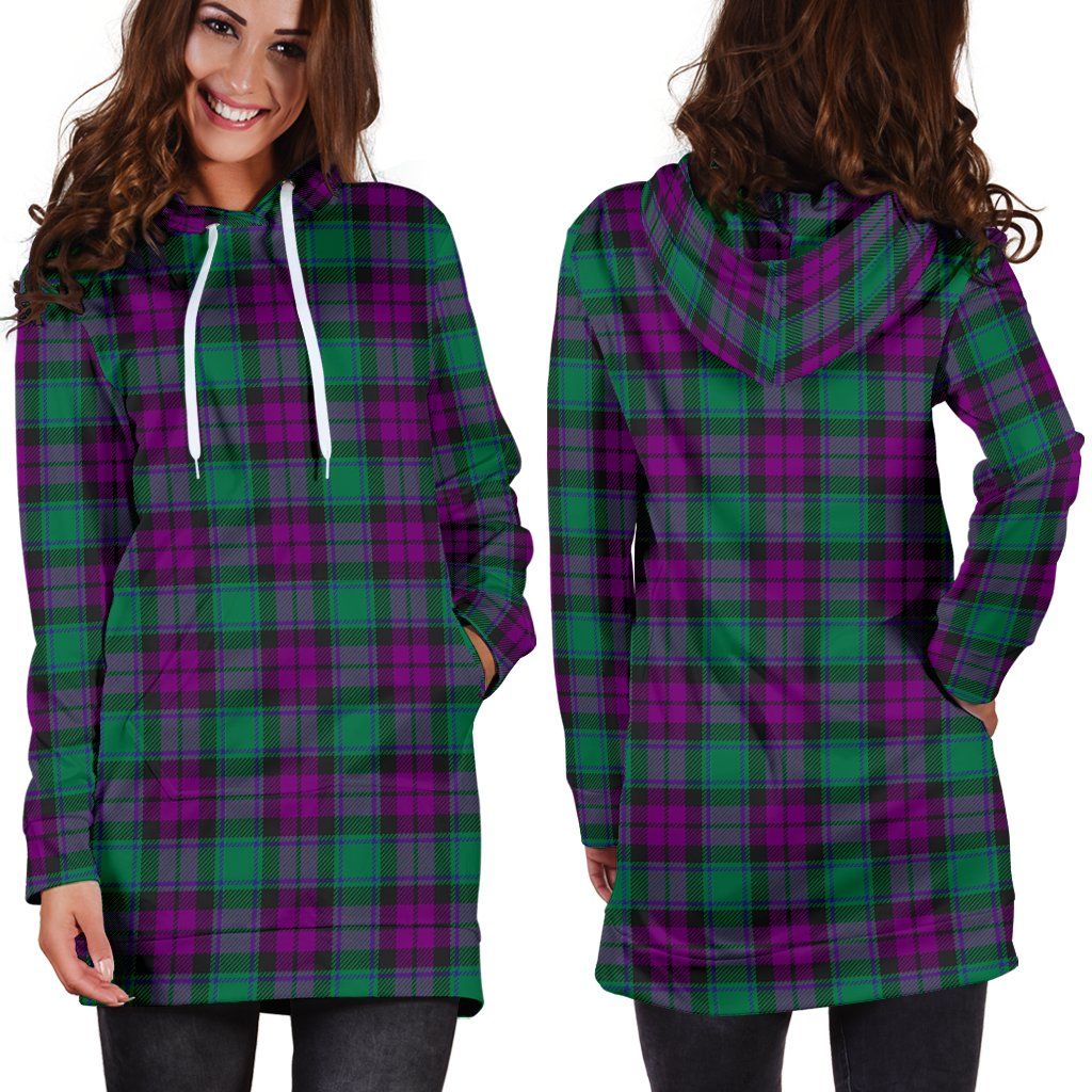 Hoodie Dress, MacArthur Milton Tartan Plaid Hoodie Dress