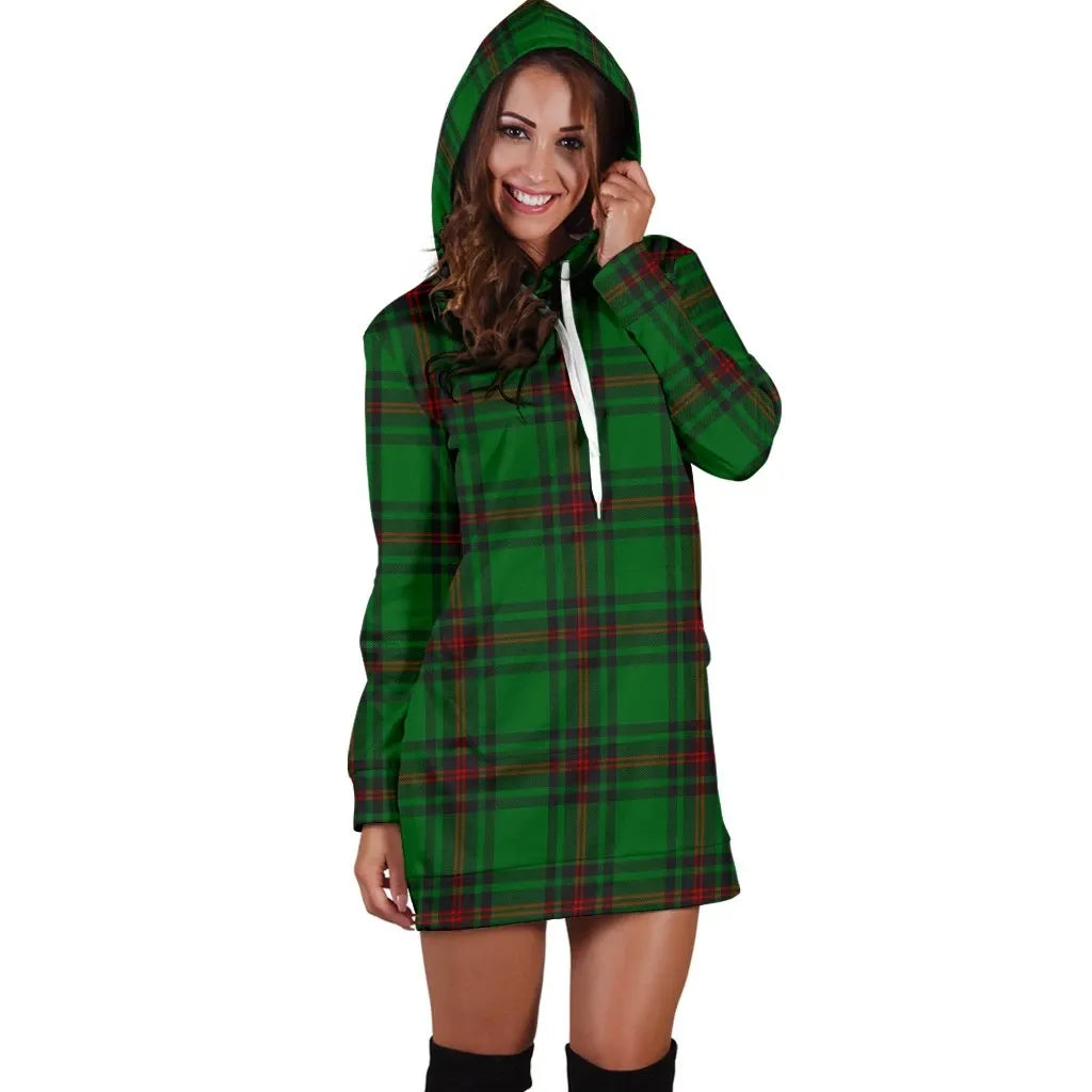 Fife District Tartan Plaid Hoodie Dress