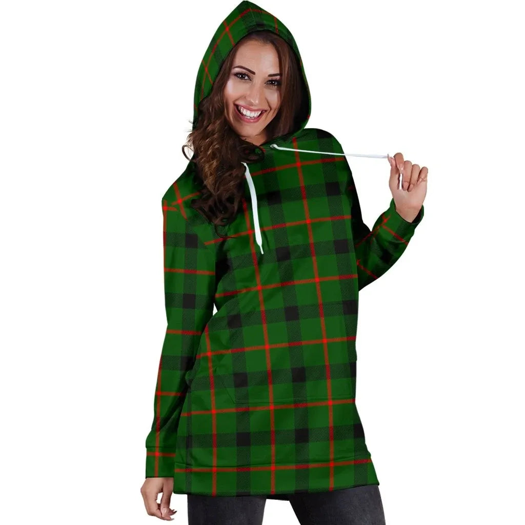 Kincaid Modern Tartan Plaid Hoodie Dress