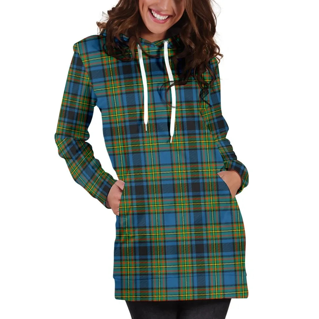 Gillies Ancient Tartan Plaid Hoodie Dress