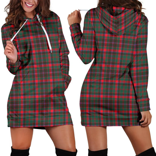 Cumming Hunting Modern Tartan Plaid Hoodie Dress