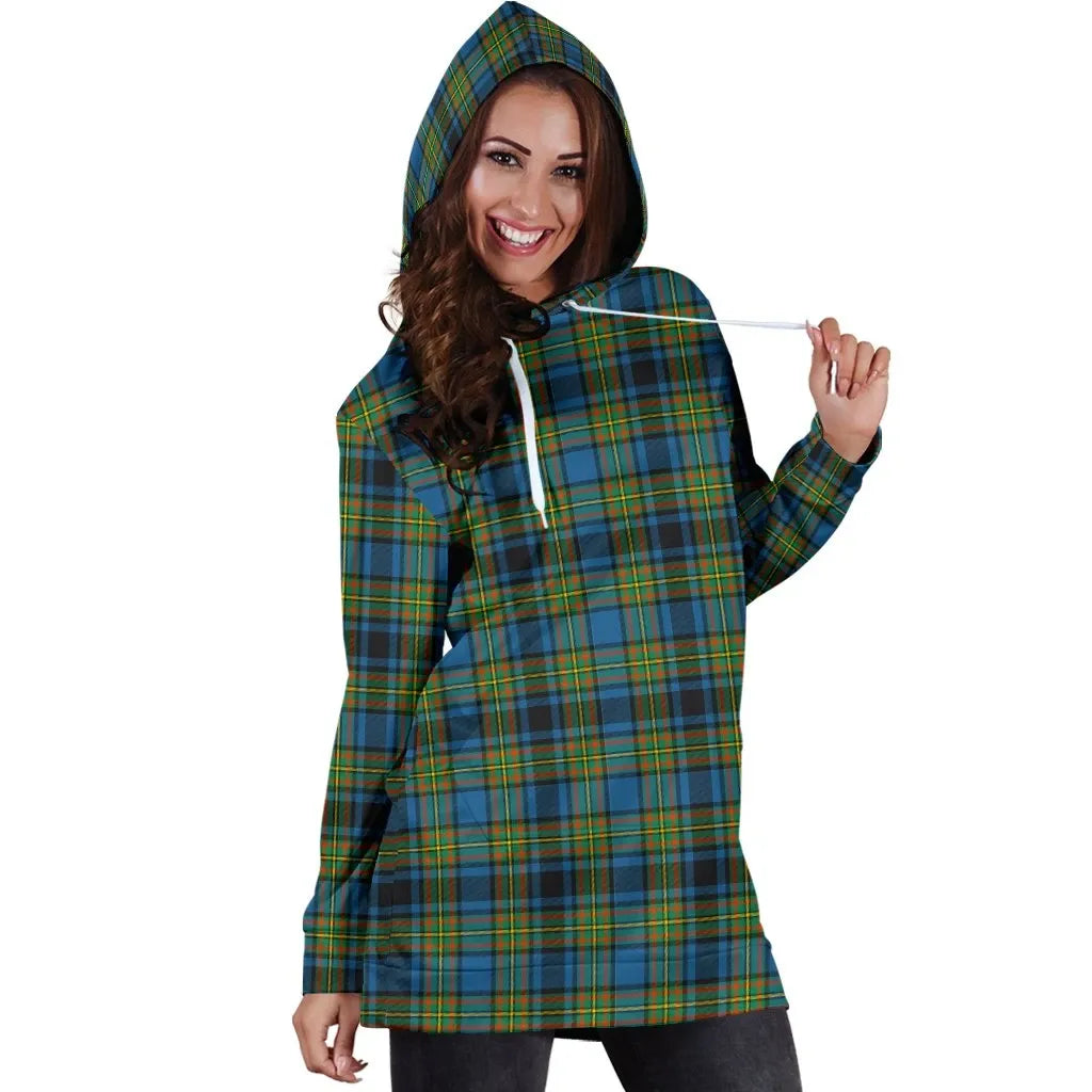 Gillies Ancient Tartan Plaid Hoodie Dress