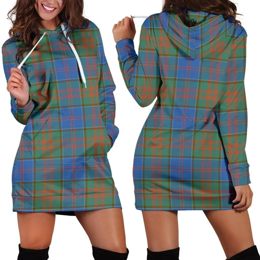 Stewart of Appin Hunting Ancient Tartan Plaid Hoodie Dress