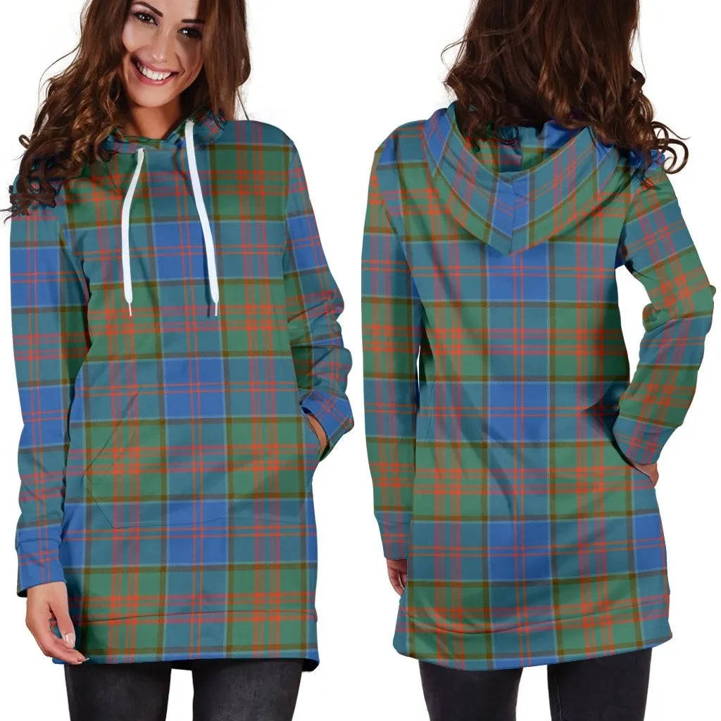 Stewart of Appin Hunting Ancient Tartan Plaid Hoodie Dress