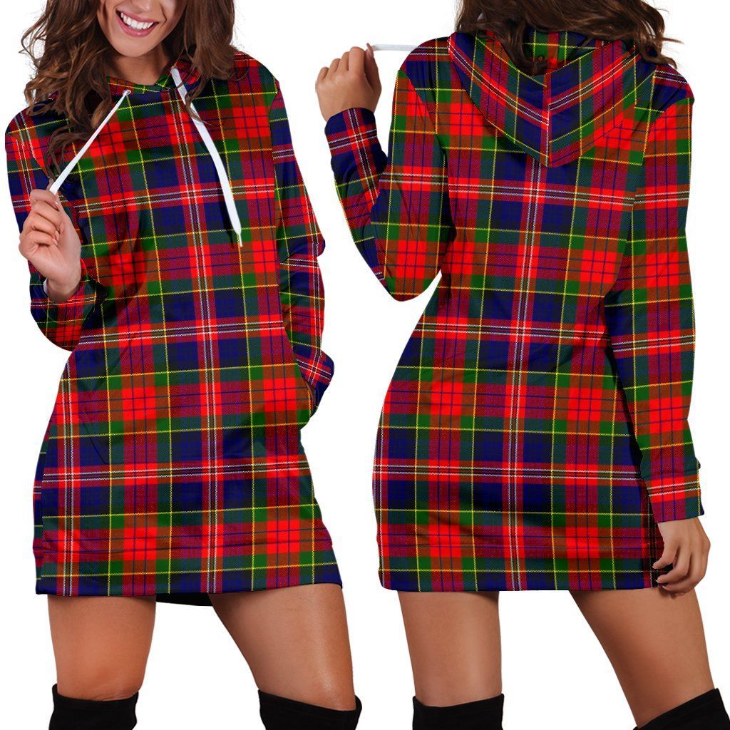 MacPherson Modern Tartan Plaid Hoodie Dress