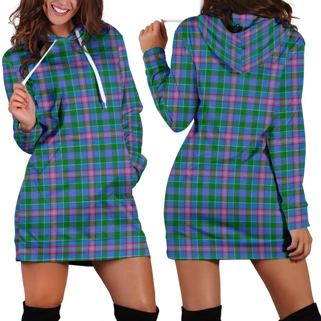 Pitcairn Hunting Tartan Plaid Hoodie Dress