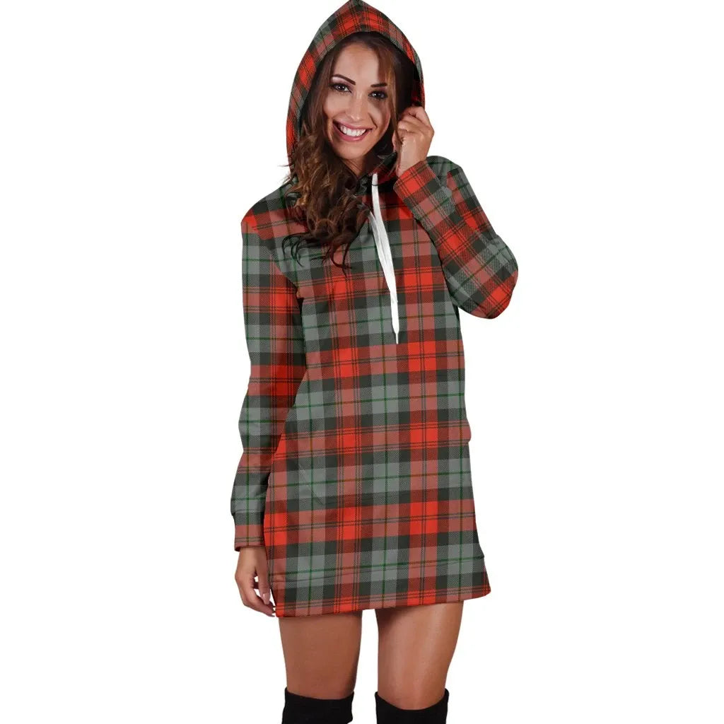 MacLachlan Weathered Tartan Plaid Hoodie Dress