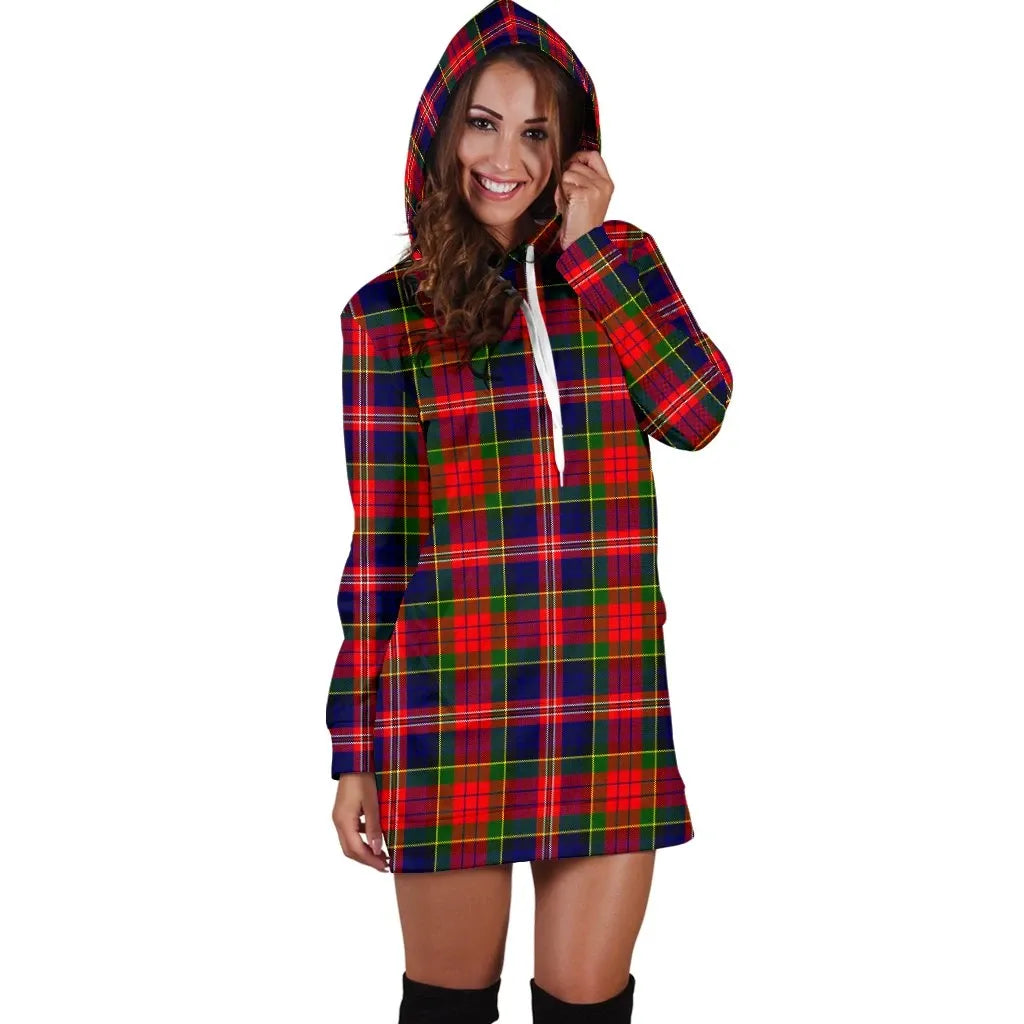 MacPherson Modern Tartan Plaid Hoodie Dress