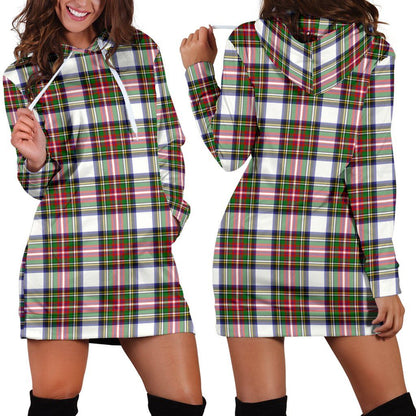 Stewart Dress Modern Tartan Plaid Hoodie Dress