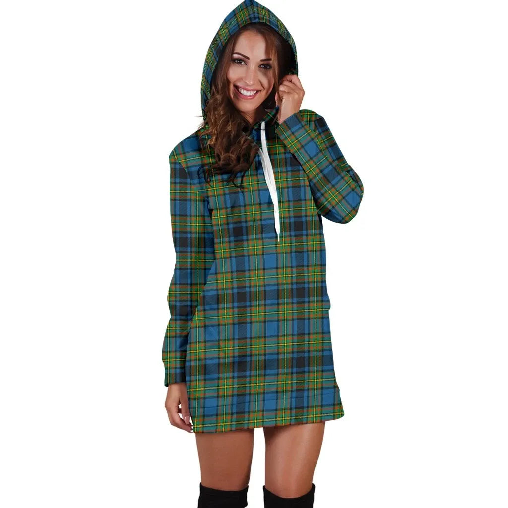 Gillies Ancient Tartan Plaid Hoodie Dress