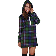 Galbraith Modern Tartan Plaid Hoodie Dress