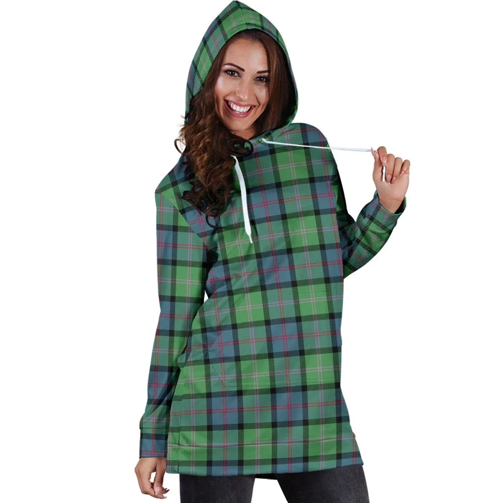 MacThomas Ancient Tartan Plaid Hoodie Dress