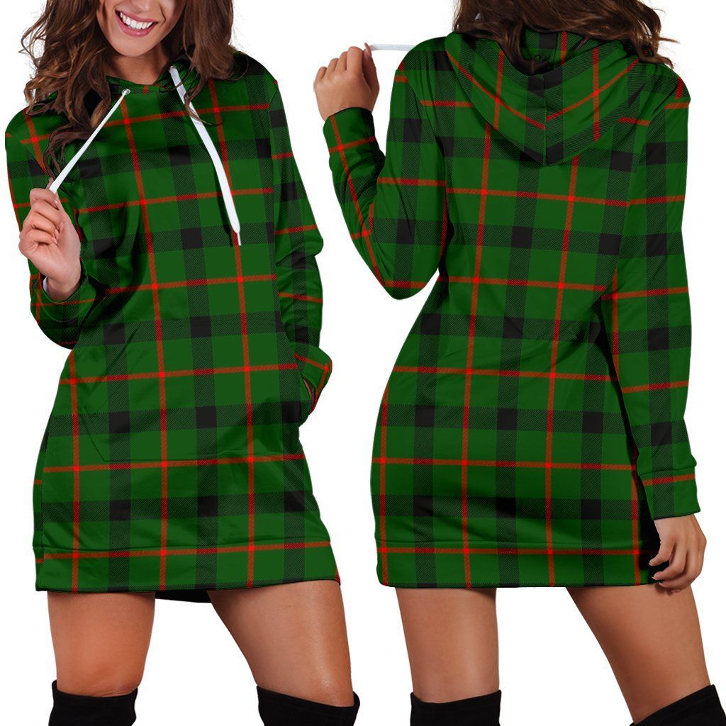 Kincaid Modern Tartan Plaid Hoodie Dress