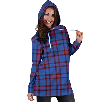 Elliot Modern Tartan Plaid Hoodie Dress